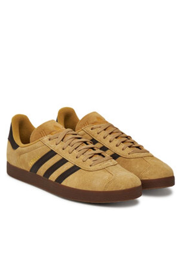 Adidas - adidas Sneakersy Gazelle JR6287 Beżowy. Kolor: beżowy. Materiał: skóra, zamsz. Model: Adidas Gazelle
