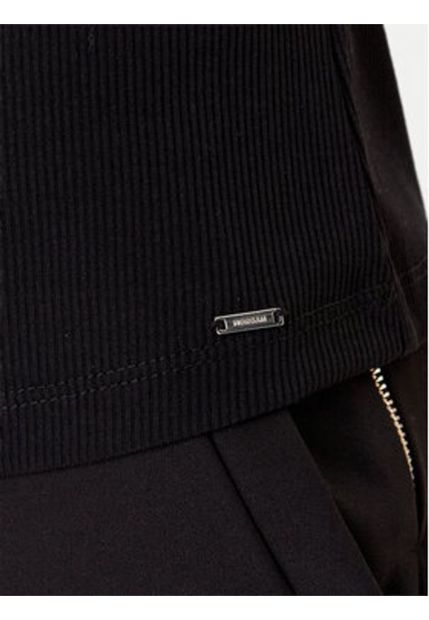 Morgan Bluzka 251-DELI Czarny Slim Fit. Kolor: czarny. Materiał: syntetyk