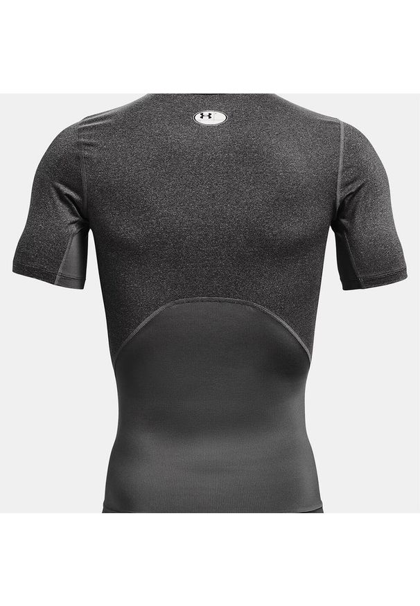 Under Armour - Koszulka termoaktywna męska UNDER ARMOUR 1361518 z krótkim rękawem. Kolor: szary. Długość rękawa: krótki rękaw. Długość: krótkie