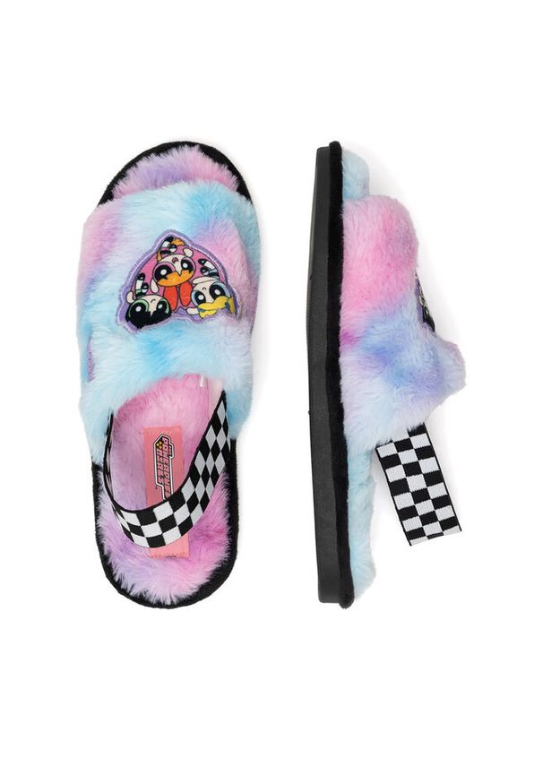 Kapcie Powerpuff Girls. Wzór: kolorowy