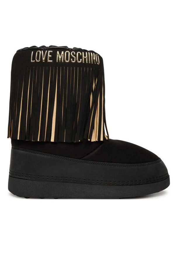 Love Moschino - LOVE MOSCHINO Śniegowce JA24462G0NISN00A Czarny. Kolor: czarny. Materiał: materiał
