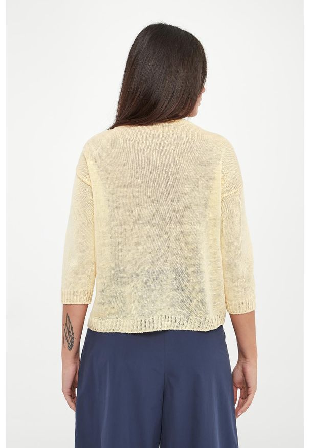 Weekend Max Mara - Sweter damski lniany Cannone WEEKEND MAX MARA. Materiał: len