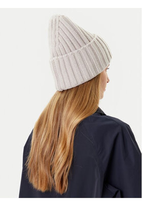 TOMMY HILFIGER - Tommy Hilfiger Czapka Th Crest Fluffy AW0AW18210 Écru. Materiał: wełna, materiał