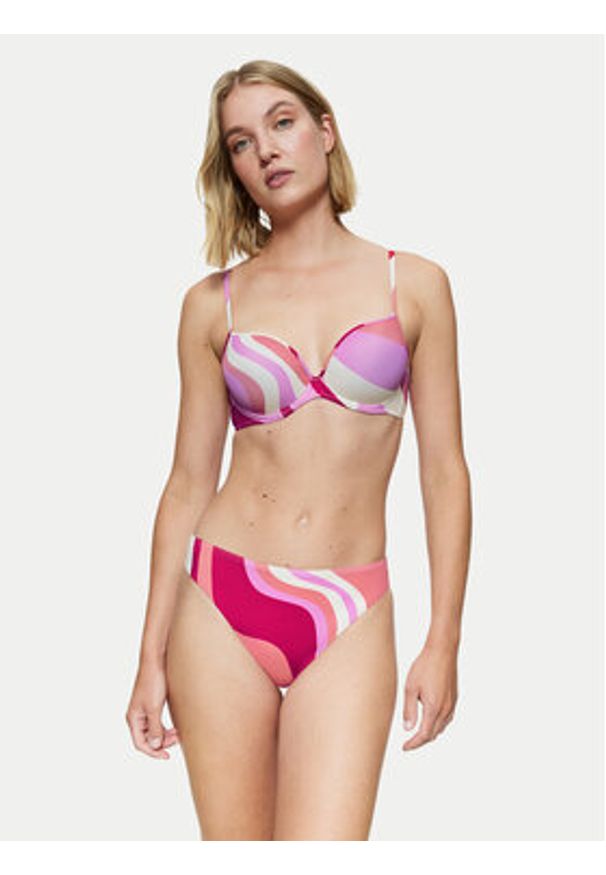 Triumph Dół od bikini Summer Mix&Match 10222312 Różowy. Kolor: różowy. Materiał: syntetyk
