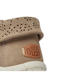 Hey dude - Hey Dude Półbuty Wendy Peak Fold Boot Suede 40256-255 Beżowy. Kolor: beżowy. Materiał: skóra, zamsz #2