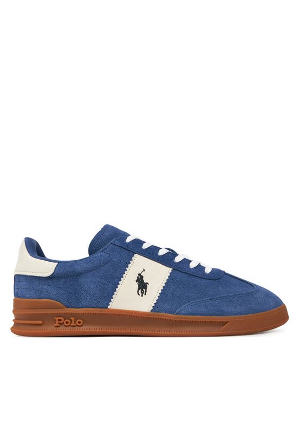 Polo Ralph Lauren Sneakersy Heritage Aera 809965070001 Granatowy. Kolor: niebieski. Materiał: skóra, zamsz