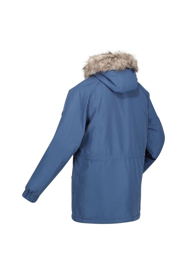 Salinger III Regatta męska trekkingowa kurtka parka z membraną. Kolor: niebieski. Materiał: syntetyk. Sport: turystyka piesza