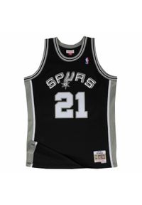 Mitchell & Ness - Koszulka Mitchell&Ness Jersey NBA SA Spurs Tim Duncan - SMJYGS18208-SASBLCK98TDU. Kolor: czarny. Materiał: jersey. Sport: koszykówka #1