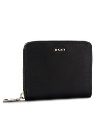 DKNY Duży Portfel Damski Bryant Sm Zip Around R8313656 Czarny. Kolor: czarny. Materiał: skóra #1