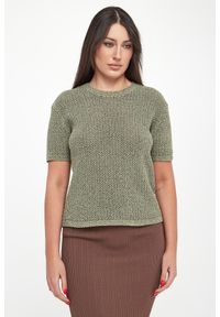 Armani Exchange - Sweter damski z krótkim rękawem ARMANI EXCHANGE. Długość rękawa: krótki rękaw. Długość: krótkie #5