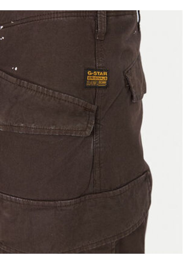 G-Star RAW - G-Star Raw Spodnie materiałowe MA1 Cargo D26945-D388 Brązowy Regular Fit. Kolor: brązowy. Materiał: bawełna