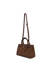 TOMMY HILFIGER - Tommy Hilfiger Torebka American Icon Mini Tote Suede Le AW0AW18202 Brązowy. Kolor: brązowy. Materiał: skórzane