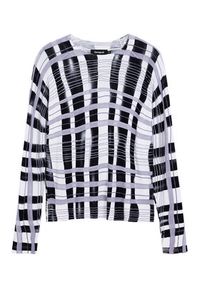 Desigual Sweter Noruega 25WWJF41 Czarny Regular Fit. Kolor: czarny. Materiał: wiskoza #3
