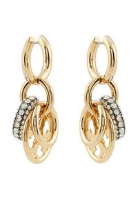 Tory Burch Kolczyki Miller Pave Interlocking Earring 160179 Złoty. Materiał: metalowe. Kolor: złoty #3