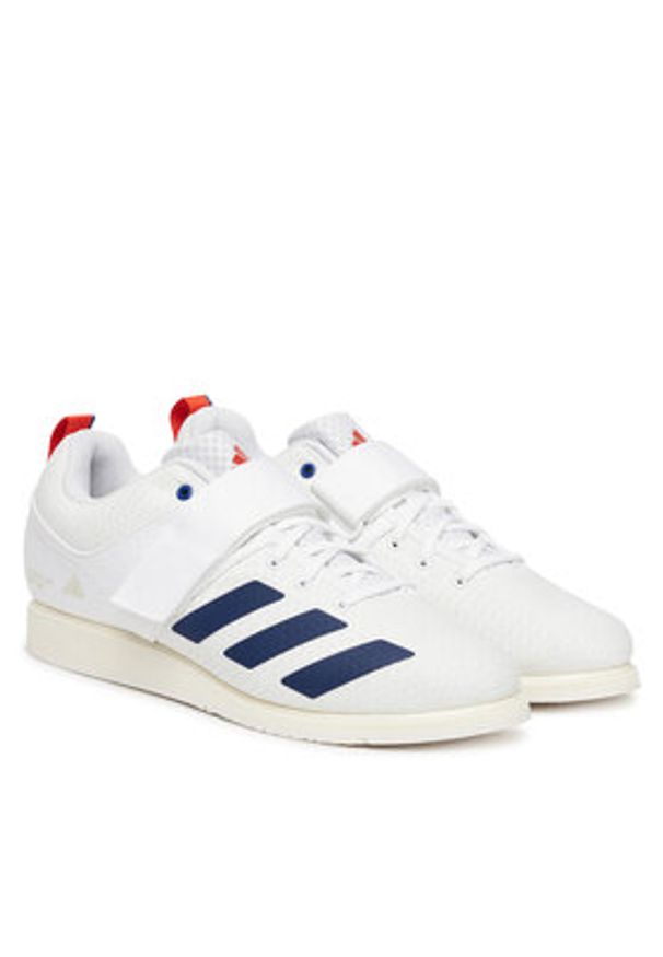Adidas - adidas Buty na siłownię Powerlift 5 Weightlifting JP9878 Biały. Kolor: biały. Materiał: materiał. Sport: fitness