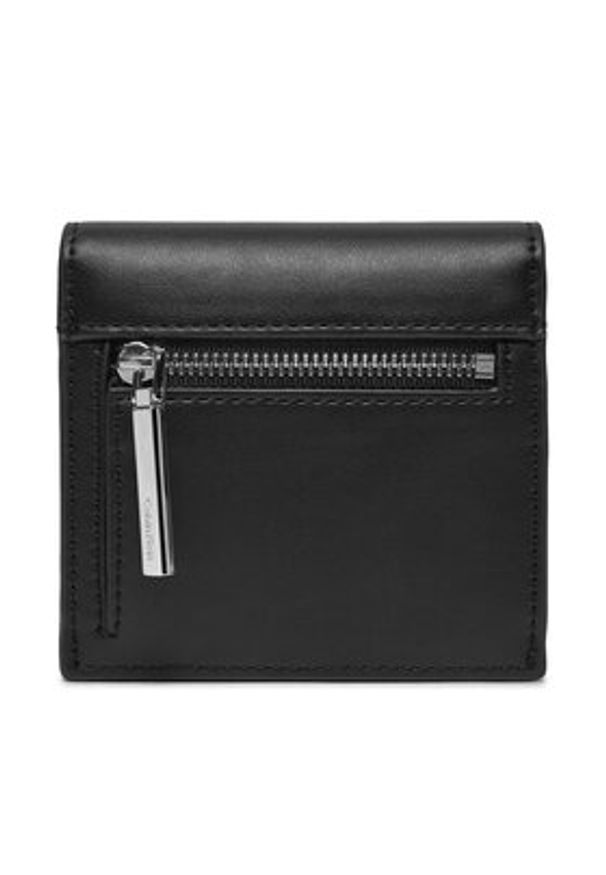 Calvin Klein Mały Portfel Damski K60K612206 Czarny. Kolor: czarny. Materiał: skóra