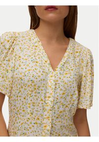 Vero Moda Sukienka codzienna Alba 10330301 Żółty Regular Fit. Okazja: na co dzień. Kolor: żółty. Materiał: wiskoza. Typ sukienki: proste. Styl: casual #2