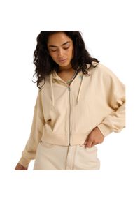 Roxy - Bluza na zamek dla Kobiety NEVER BETTER Beżowy. Typ kołnierza: kaptur. Kolor: beżowy. Materiał: bawełna, poliester