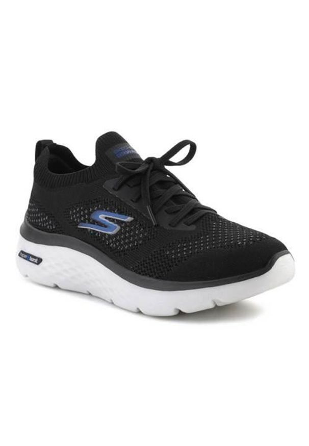 skechers - Buty do chodzenia męskie Skechers 216083BKGY. Zapięcie: sznurówki. Kolor: czarny. Materiał: materiał, syntetyk, tkanina. Szerokość cholewki: normalna. Sport: turystyka piesza