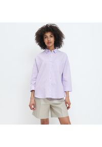 Mohito - Koszula z lnem - Fioletowy. Kolor: fioletowy. Materiał: len #1