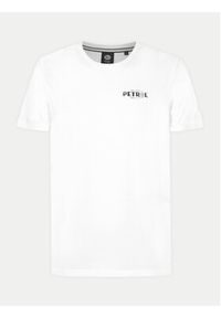 Petrol Industries T-Shirt M-1040-TSR635 Biały Regular Fit. Kolor: biały. Materiał: bawełna