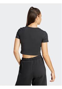 Adidas - adidas T-Shirt Essentials 3-Stripes IR6111 Czarny Slim Fit. Kolor: czarny. Materiał: bawełna #4