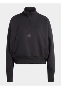 Adidas - adidas Bluza Z.N.E. IP1538 Czarny Loose Fit. Kolor: czarny. Materiał: bawełna #6