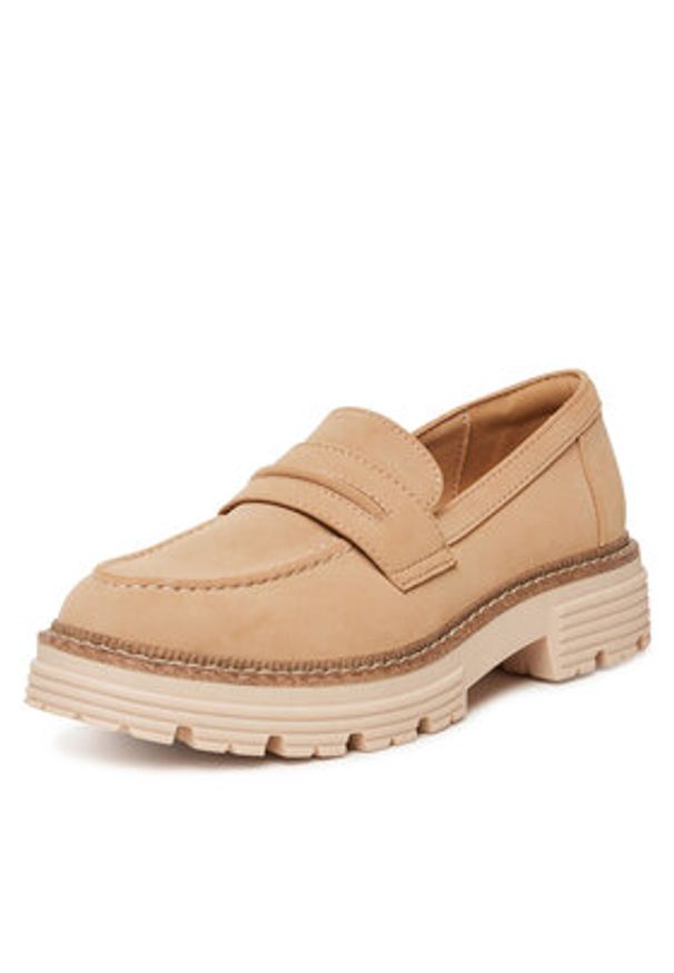 Jenny - JENNY Loafersy MOLLIE WS6211-07 Beżowy. Kolor: beżowy. Materiał: materiał, syntetyk