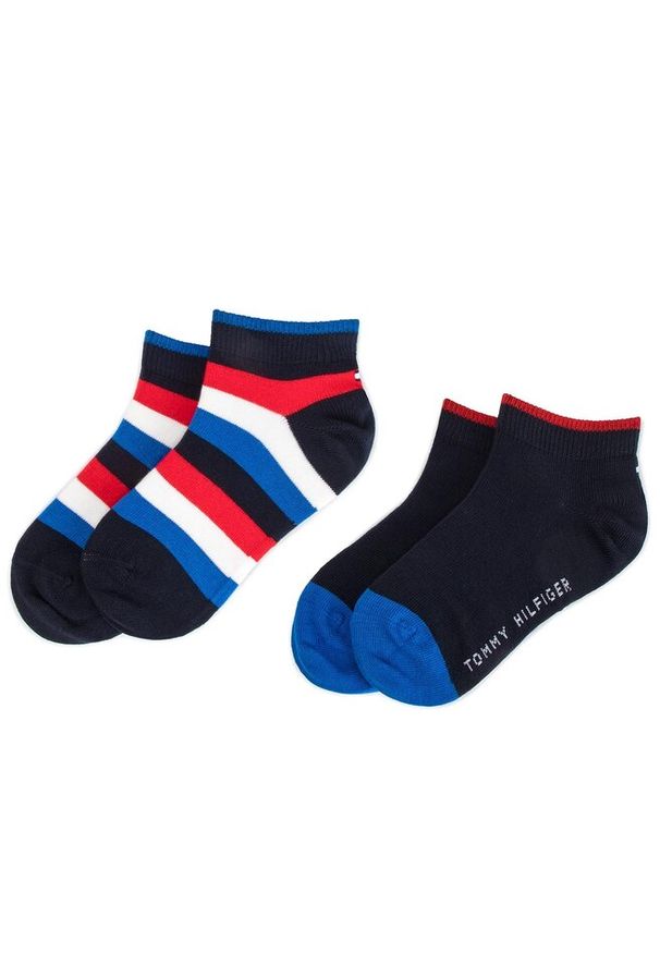 TOMMY HILFIGER - Skarpety długie Tommy Hilfiger. Kolor: niebieski