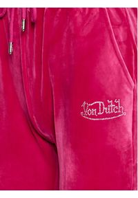 Von Dutch Spodnie dresowe Elya 6 203 021 Różowy Regular Fit. Kolor: różowy. Materiał: syntetyk #2