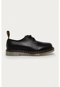 Dr. Martens Półbuty skórzane 1461 Iced kolor czarny na płaskim obcasie. Nosek buta: okrągły. Zapięcie: sznurówki. Kolor: czarny. Materiał: skóra. Obcas: na obcasie. Wysokość obcasa: niski #1