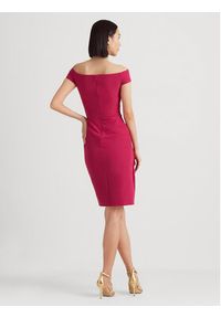 Lauren Ralph Lauren Sukienka koktajlowa 253863510016 Różowy Regular Fit. Kolor: różowy. Materiał: syntetyk. Styl: wizytowy #2