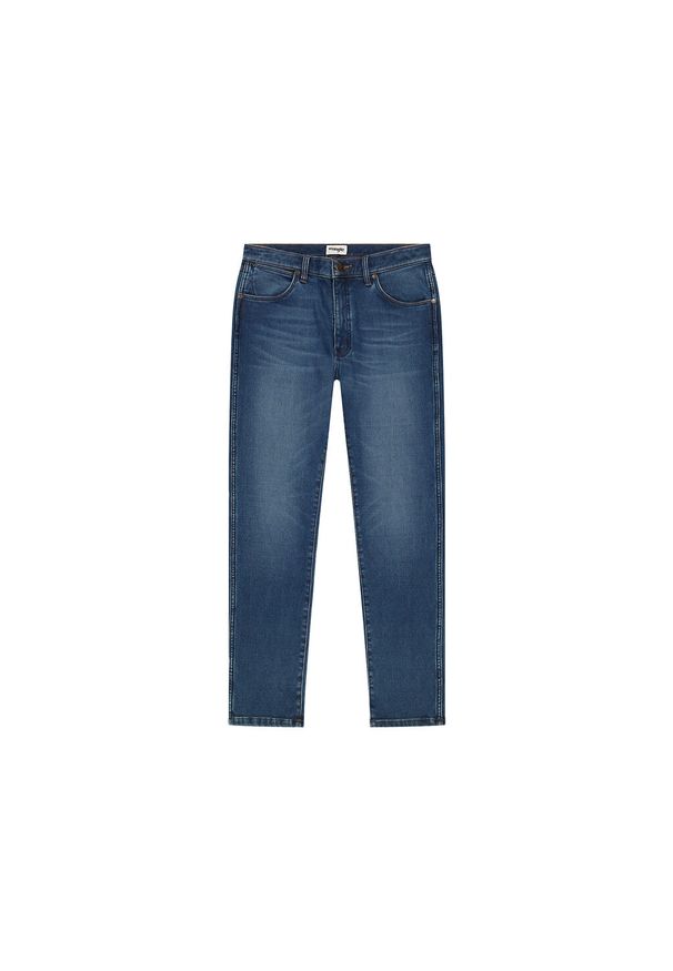 Wrangler - WRANGLER MĘSKIE SPODNIE OCIEPLANE JEANSOWE LARSTON GAVIN 112356819 W18S008806. Styl: klasyczny
