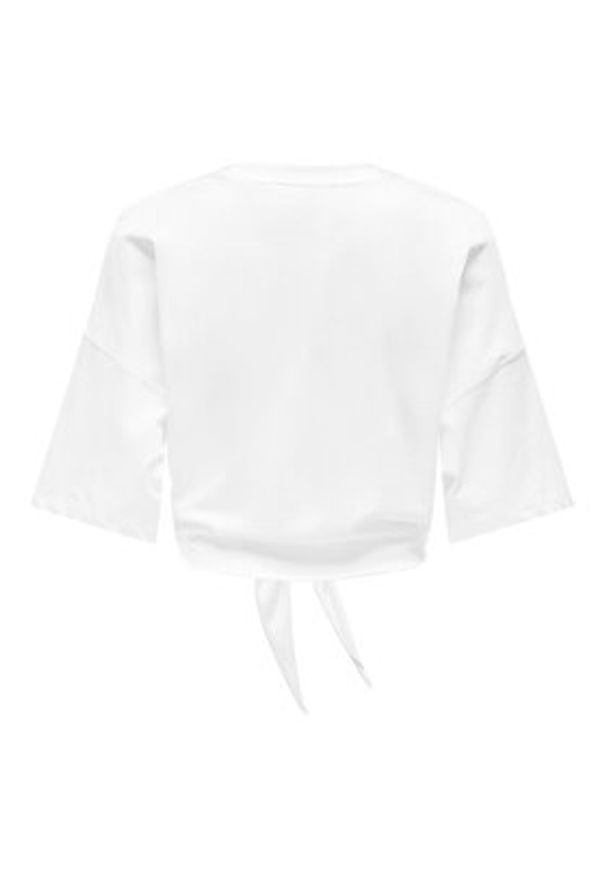 only - ONLY T-Shirt Serena 15343356 Biały Regular Fit. Kolor: biały. Materiał: bawełna