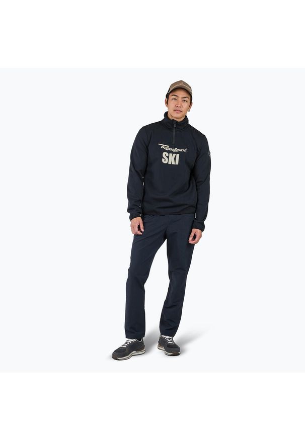 Bluza męska Rossignol Signature Ski Hz Fleece. Kolor: czarny. Sezon: zima. Sport: narciarstwo