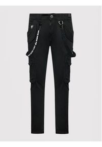 Alpha Industries Spodnie materiałowe Utility 128202 Czarny Slim Fit. Kolor: czarny. Materiał: materiał, bawełna