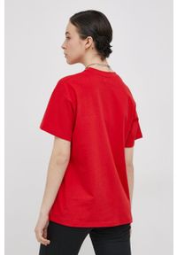 Local Heroes T-shirt kolor czerwony. Okazja: na co dzień. Kolor: czerwony. Wzór: nadruk. Styl: casual #2