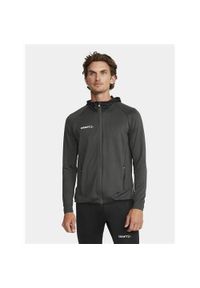 Bluza treningowa męska Craft Extend Full Zip. Typ kołnierza: kaptur. Kolor: czarny. Sport: fitness