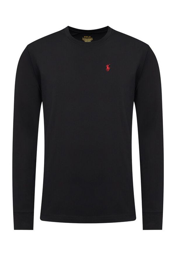 Polo Ralph Lauren Bluza 710766772001 Czarny Regular Fit. Typ kołnierza: polo. Kolor: czarny. Materiał: syntetyk