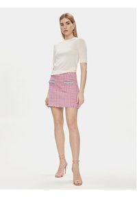 Liu Jo Spódnica mini MA4183 T4440 Różowy Regular Fit. Kolor: różowy. Materiał: bawełna #5