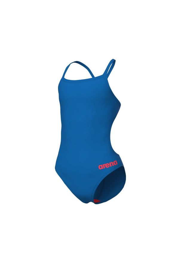 Dziewczęcy jednoczęściowy kostium kąpielowy Arena Team Challenge Solid. Kolor: niebieski