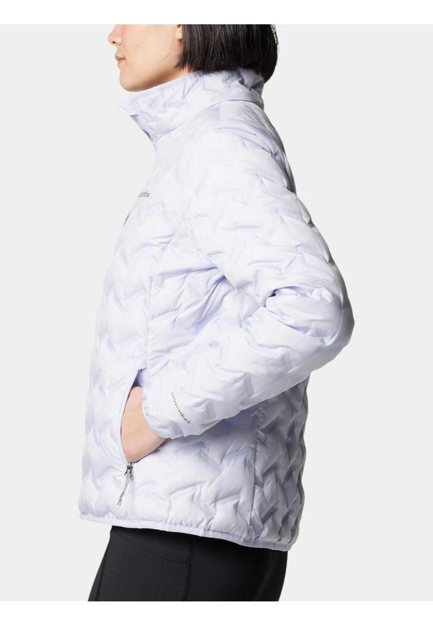 columbia - Kurtka Puchowa Damska Columbia Delta Ridge II. Kolor: niebieski. Materiał: puch. Sezon: jesień. Sport: turystyka piesza