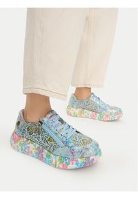 Laura Vita Sneakersy Nikito 57 Granatowy. Kolor: niebieski. Materiał: skóra #1