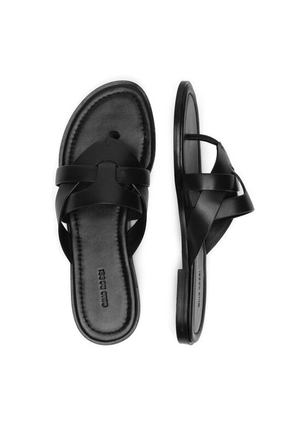 Gino Rossi - GINO ROSSI Japonki ASHLE-118317 Czarny. Kolor: czarny. Materiał: skóra