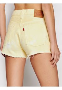 Levi's® Szorty jeansowe 501® Original 56327-0197 Żółty Regular Fit. Kolor: żółty. Materiał: jeans, bawełna #4