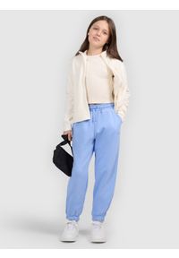 4f - 4F Polar regular bez kaptura dziewczęcy - biały 122 (6-7 lat). Typ kołnierza: bez kaptura. Kolor: biały. Materiał: polar. Sezon: lato. Sport: turystyka piesza #2