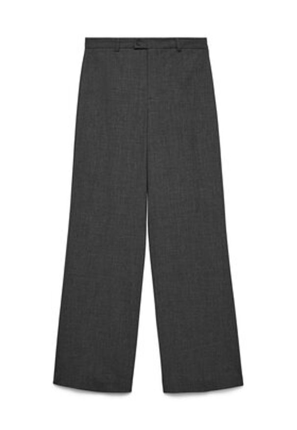 Vero Moda Spodnie materiałowe Texas 10334103 Szary Straight Fit. Kolor: szary. Materiał: syntetyk
