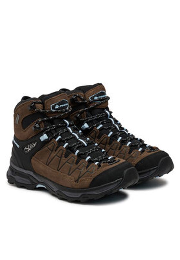 ALPINE PRO Trekkingi Vete UBTD406910PL Brązowy. Kolor: brązowy. Materiał: zamsz, skóra
