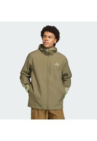 Adidas - Kurtka przeciwdeszczowa Terrex Multi 2.5 Layer CLIMAPROOF. Kolor: zielony, beżowy, wielokolorowy. Technologia: ClimaProof (Adidas) #1
