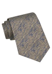 Modny Krawat Męski - Alties - Melanż Niebiesko-Beżowy. Kolor: niebieski, brązowy, wielokolorowy, beżowy. Materiał: tkanina. Wzór: melanż. Styl: elegancki, wizytowy #1